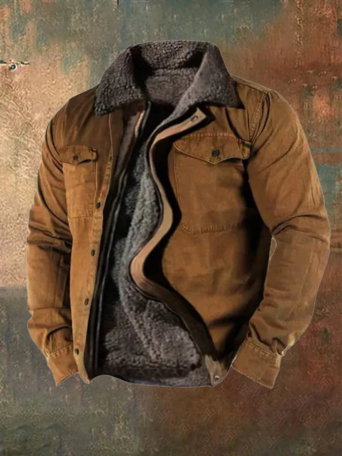 KingstonVibe - Classic Western cotton work jacket