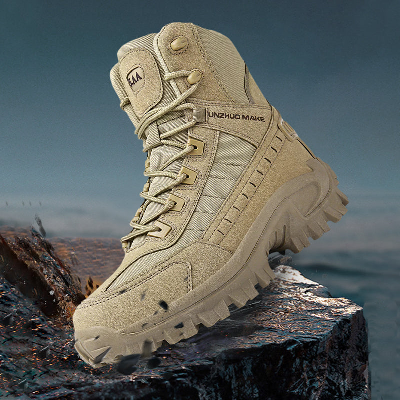 Men's Waterproof Anti-Puncture Work Combat Boots