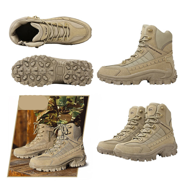Men's Waterproof Anti-Puncture Work Combat Boots