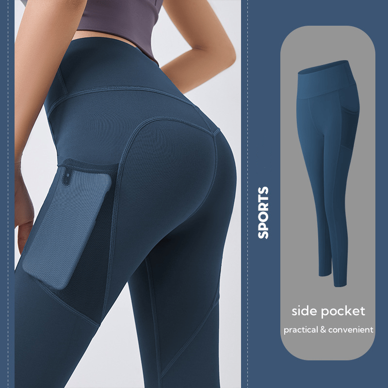High-waisted shaping training leggings with tummy control effect