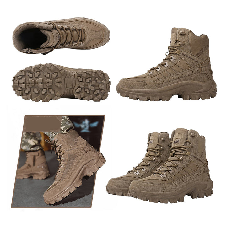 Men's Waterproof Anti-Puncture Work Combat Boots