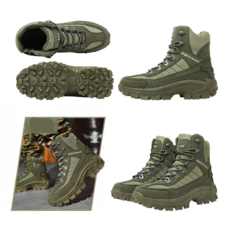 Men's Waterproof Anti-Puncture Work Combat Boots
