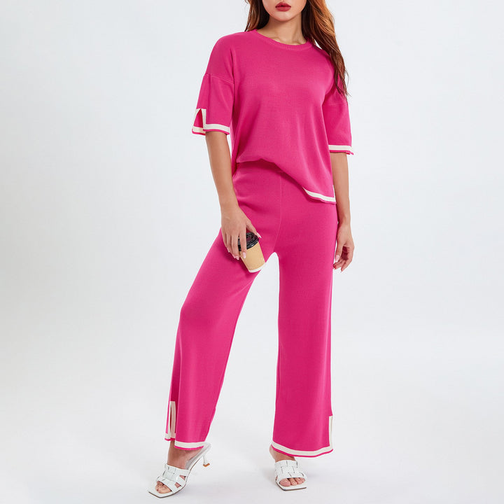 Classy Elastic Knit Lounge Set