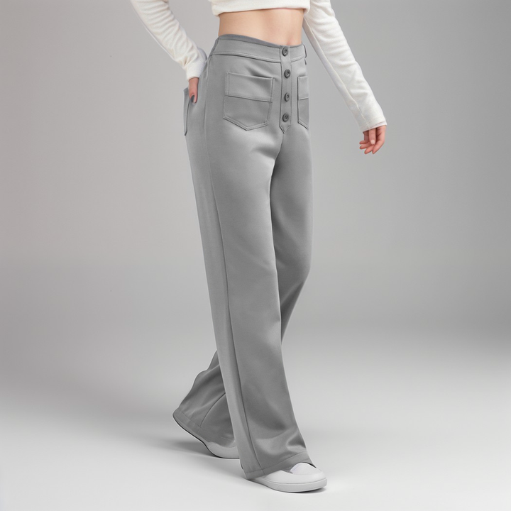 Elsa | High Waist Elastic Trousers