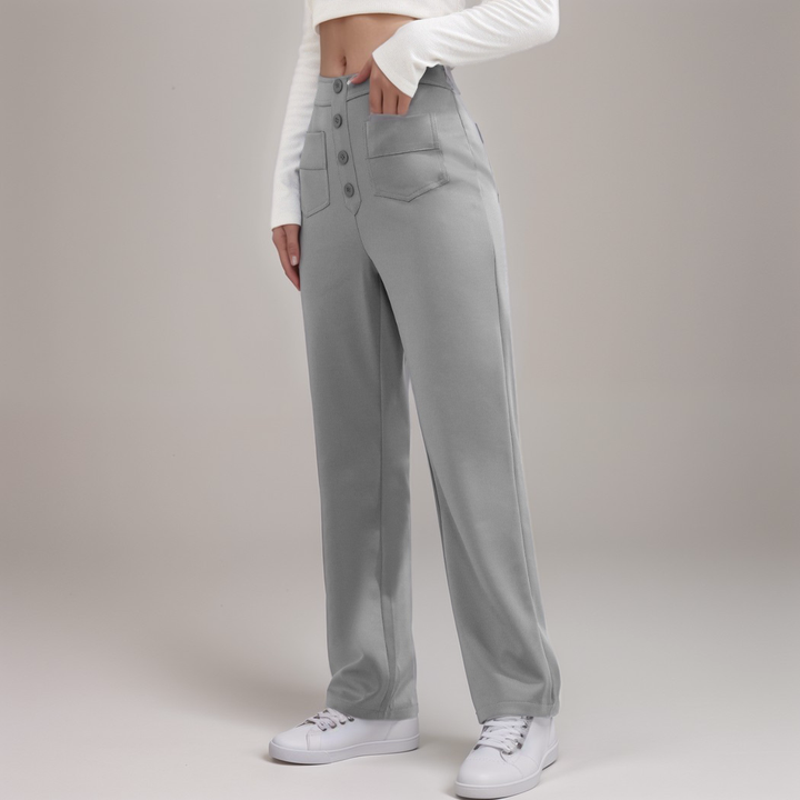 Elsa | High Waist Elastic Trousers