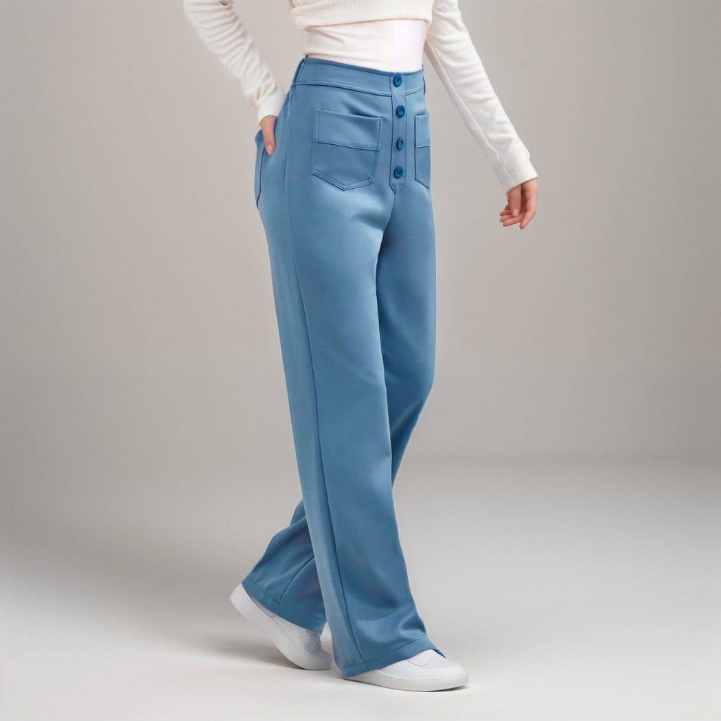 Elsa | High Waist Elastic Trousers