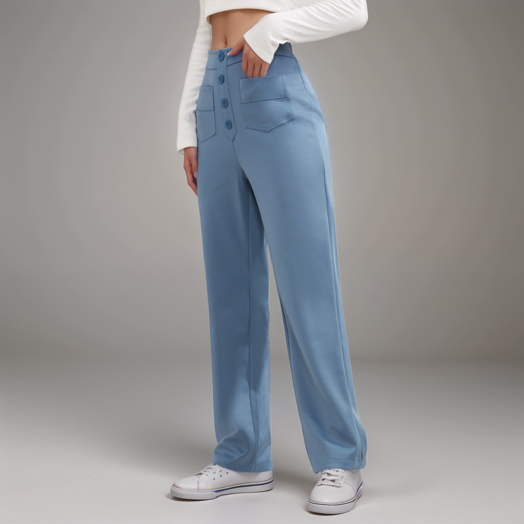Elsa | High Waist Elastic Trousers