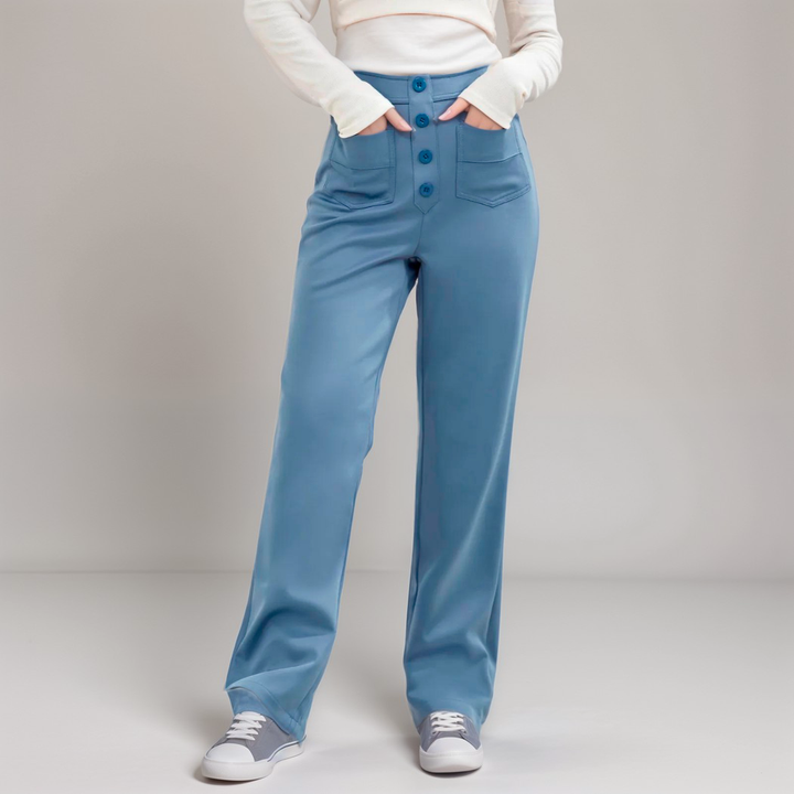 Elsa | High Waist Elastic Trousers