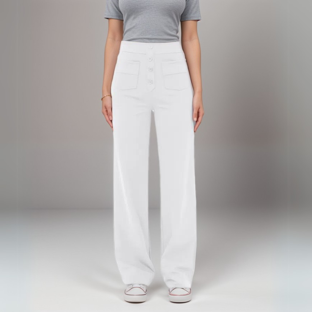 Elsa | High Waist Elastic Trousers