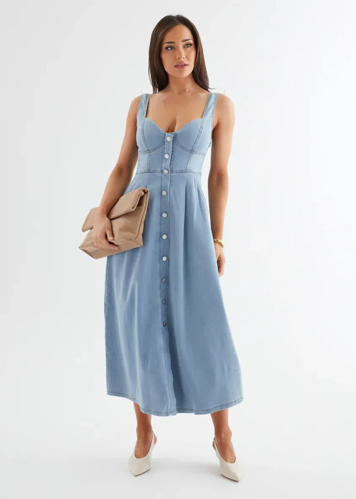 Denim Midi Dress