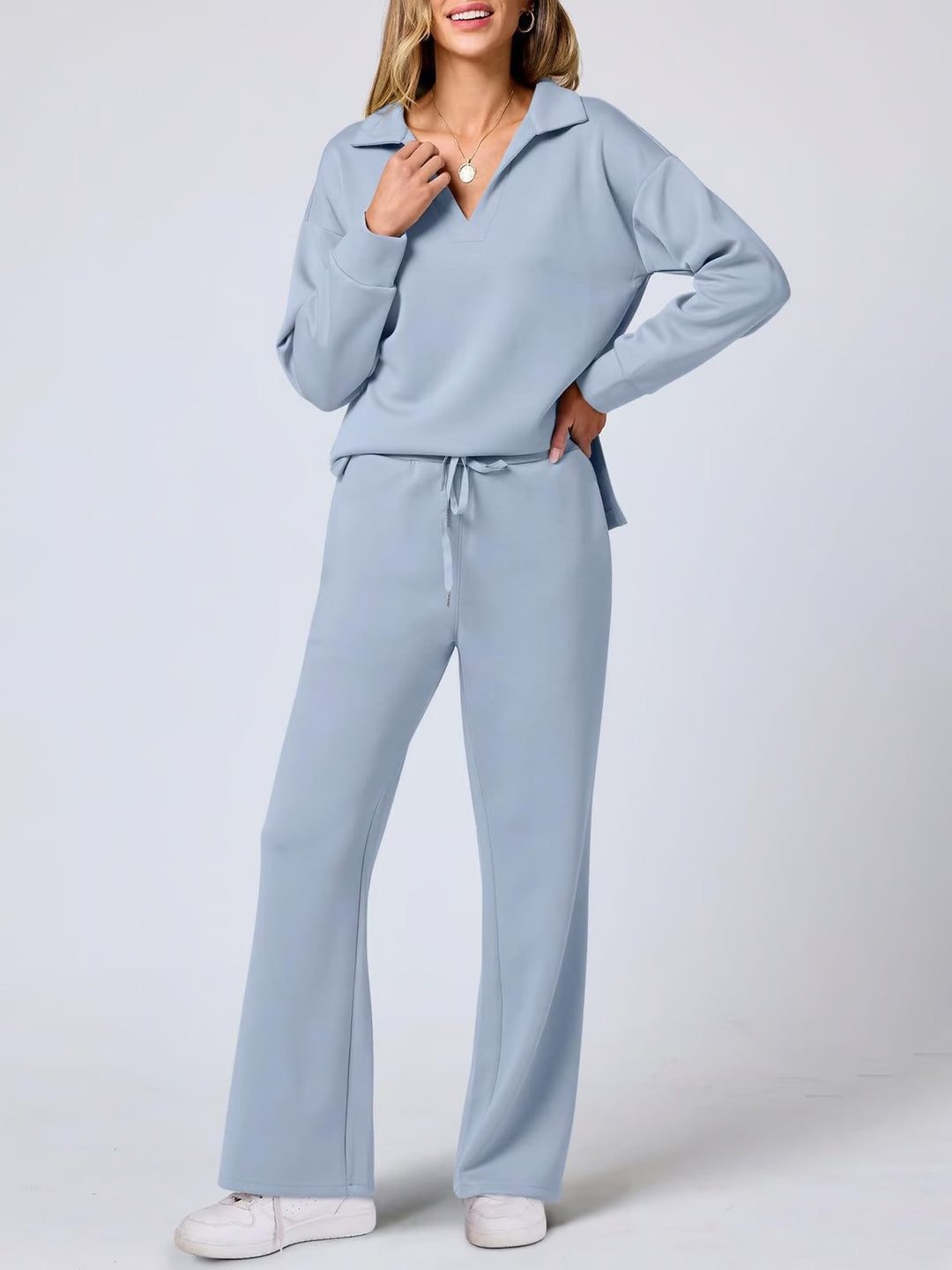 Cozy Chic™ : Women's 2-Piece Long-Sleeve Sweat Sets