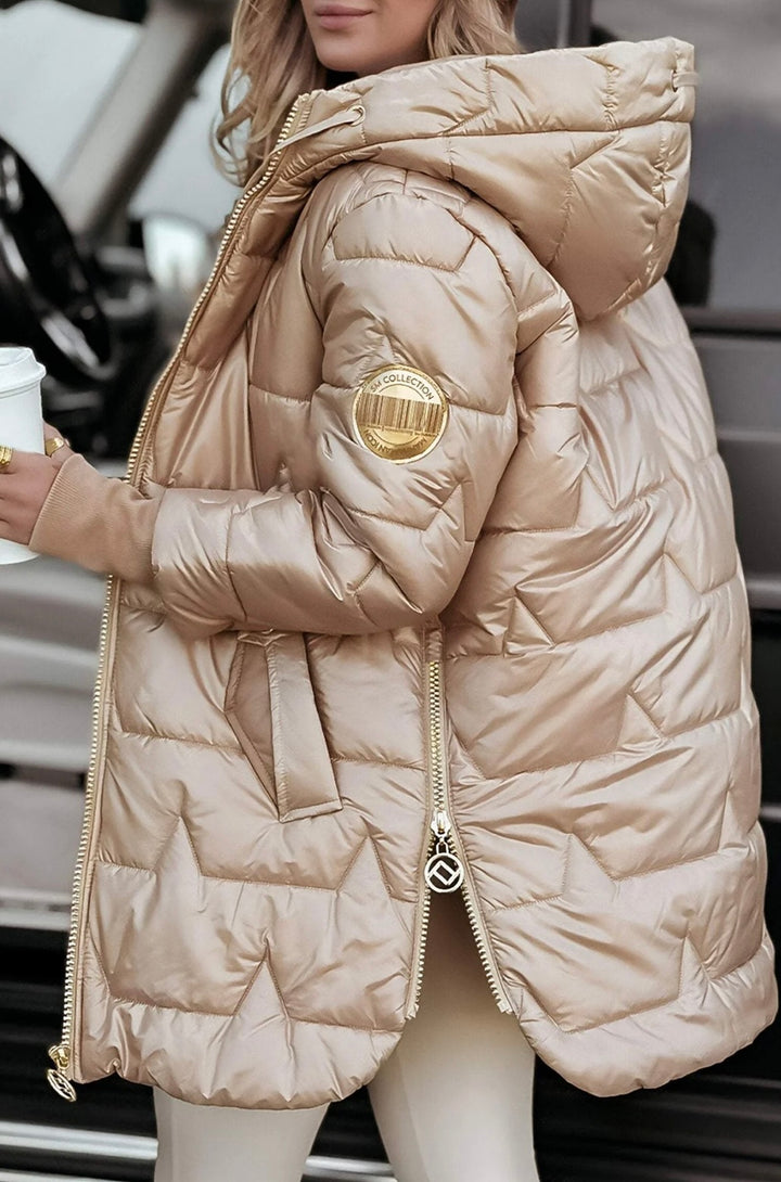 Women's Hooded Long-sleeved Casual Fashion Cotton Coat