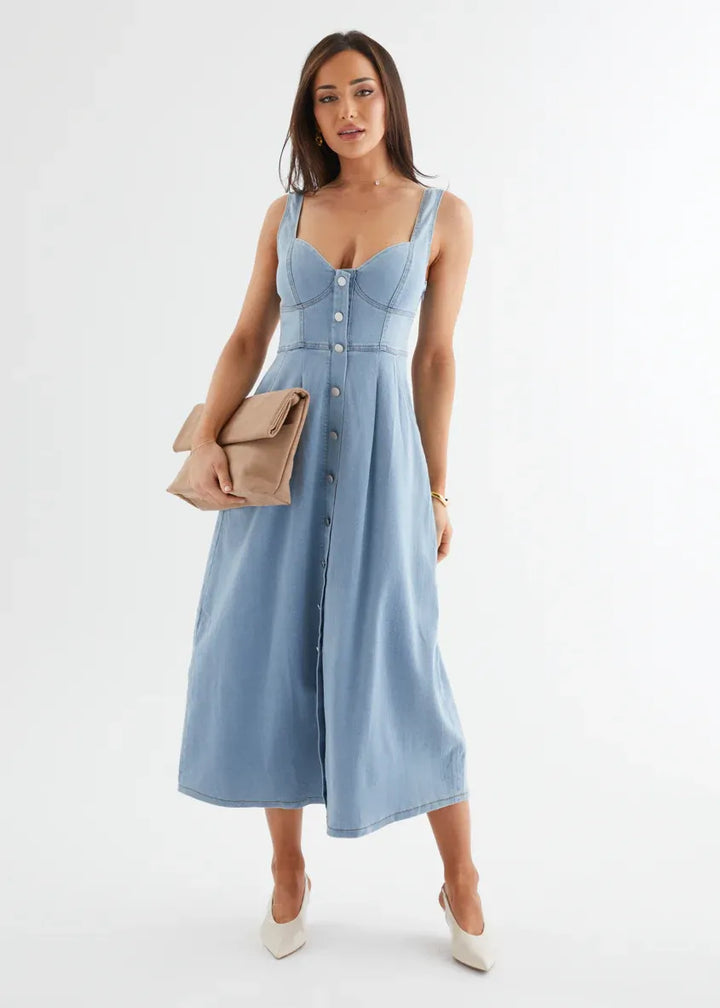 Denim Midi Dress