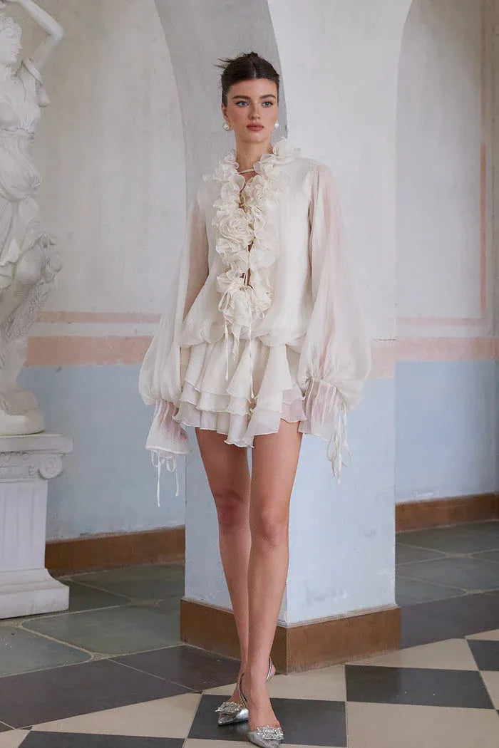 Zelinfell Ruffles Mini Dress