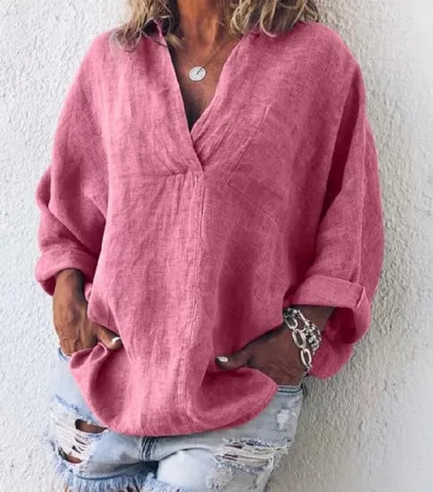Maeve™ - Stylish Cotton-Linen Pullover