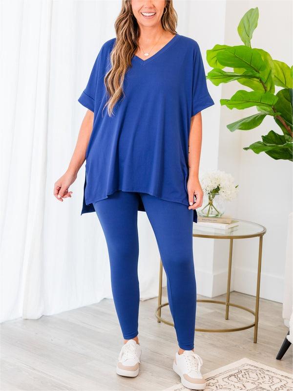 Women's Ultra Comfy Short Sleeve Tee and Legging Set