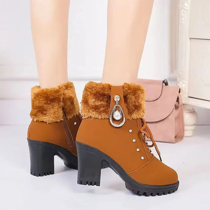 Fellanmut™ Elegant Winter Boots for Women with Heel