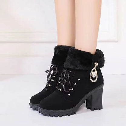 Fellanmut™ Elegant Winter Boots for Women with Heel