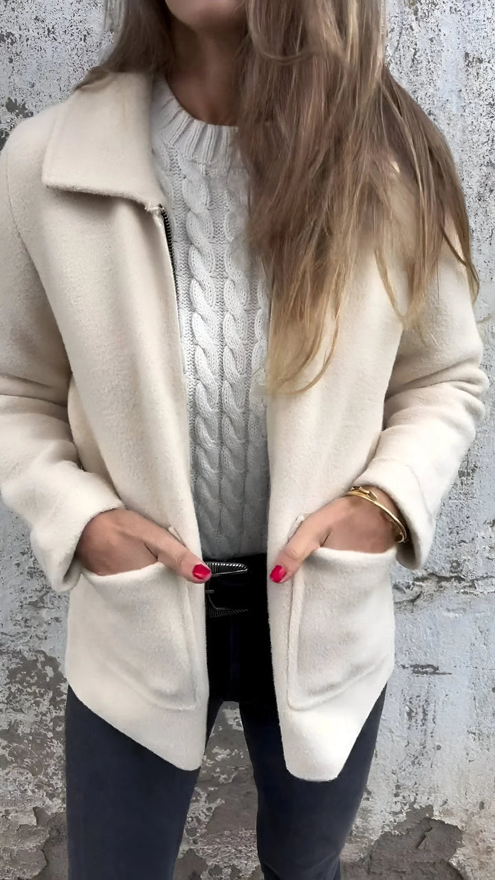SUTTON | STYLISH LAPEL ZIPPER JACKET