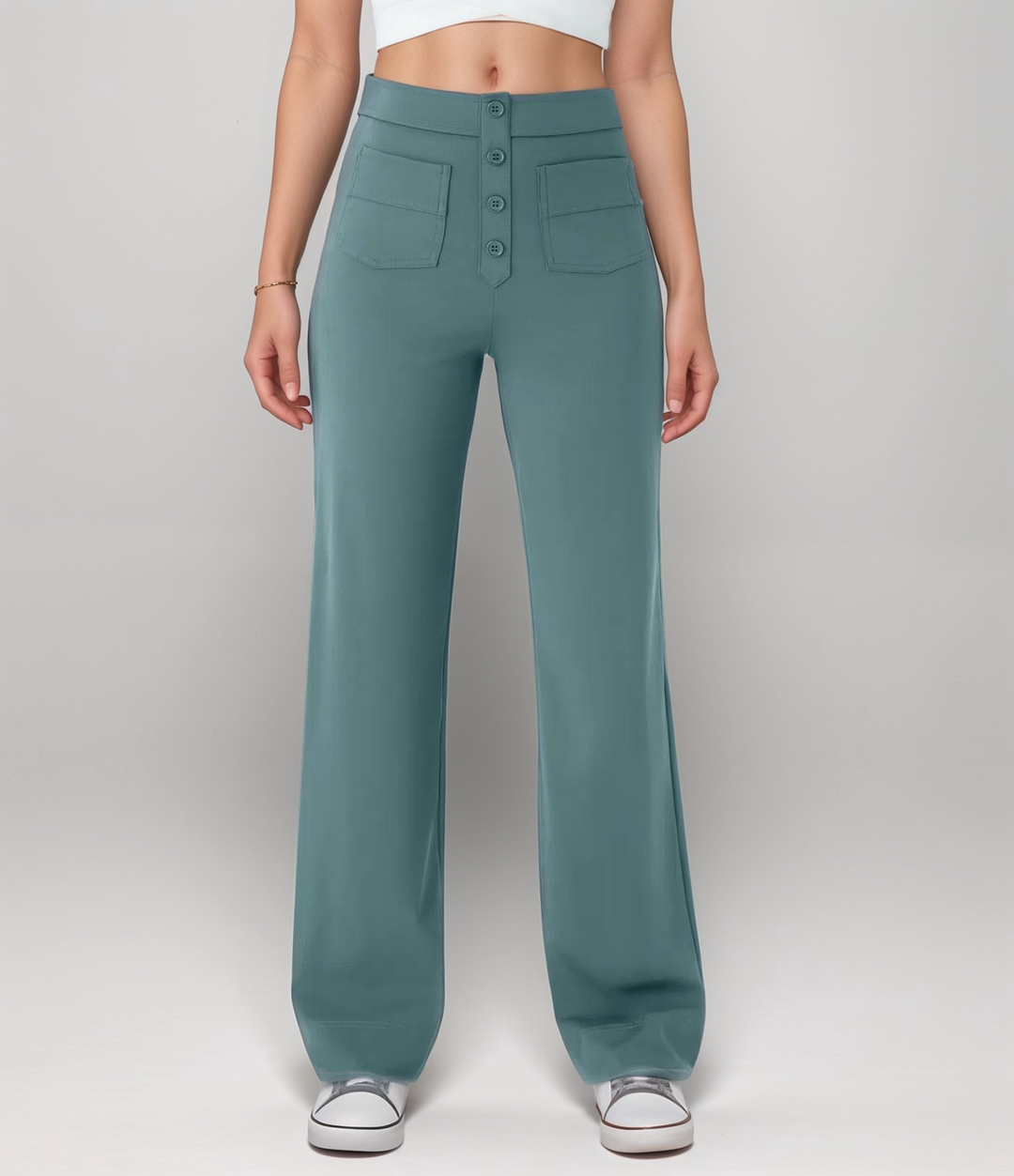 Elsa | High Waist Elastic Trousers