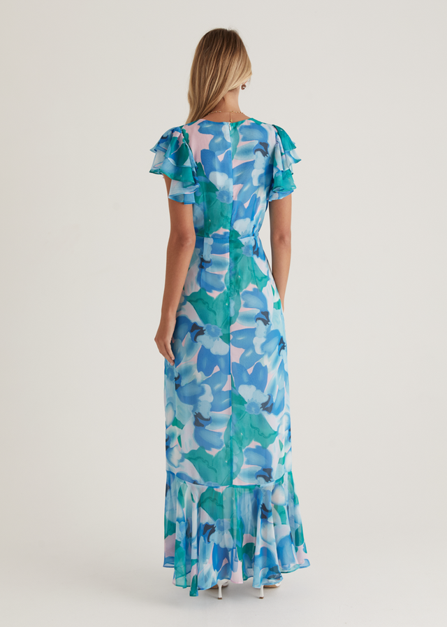Peyton Maxi Dress - Blue Blooms