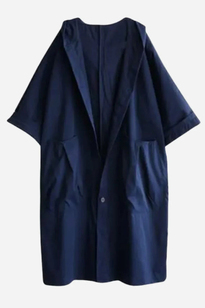 Burgundy One-Size for All Oversized Waterproof Wind Jacket