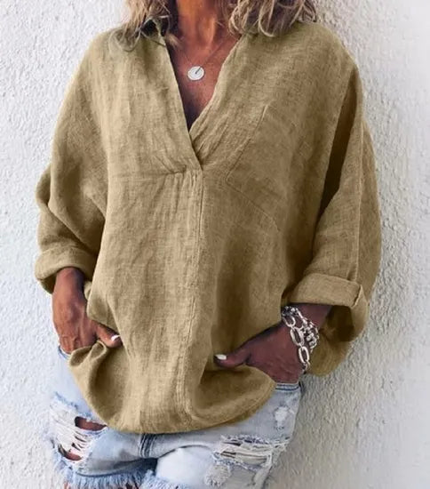 Maeve™ - Stylish Cotton-Linen Pullover