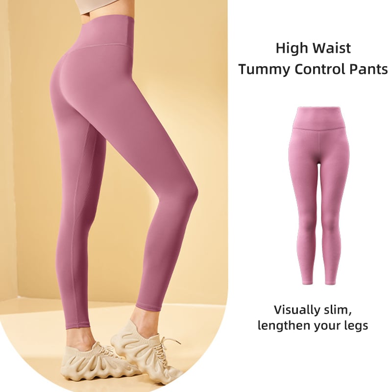 High-waisted shaping training leggings with tummy control effect