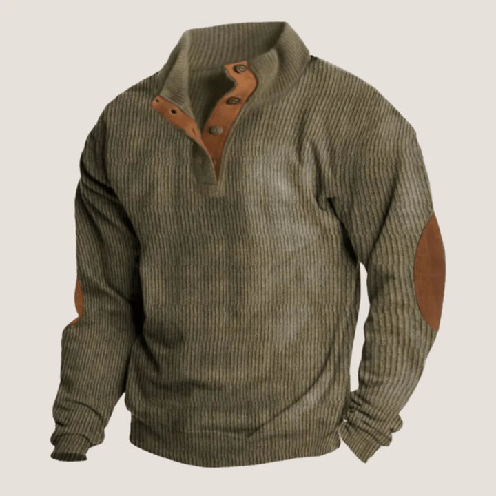 Stratford | Corduroy Collared Sweatshirt
