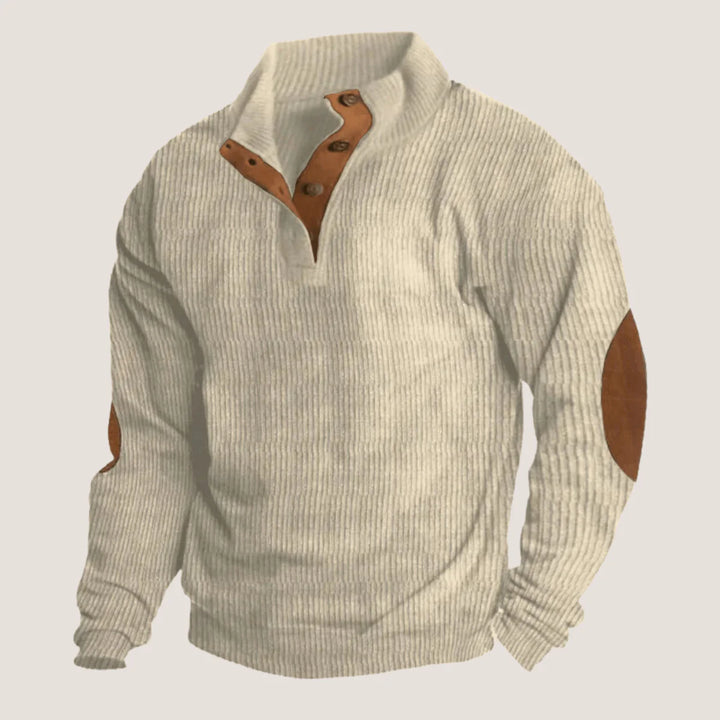 Stratford | Corduroy Collared Sweatshirt