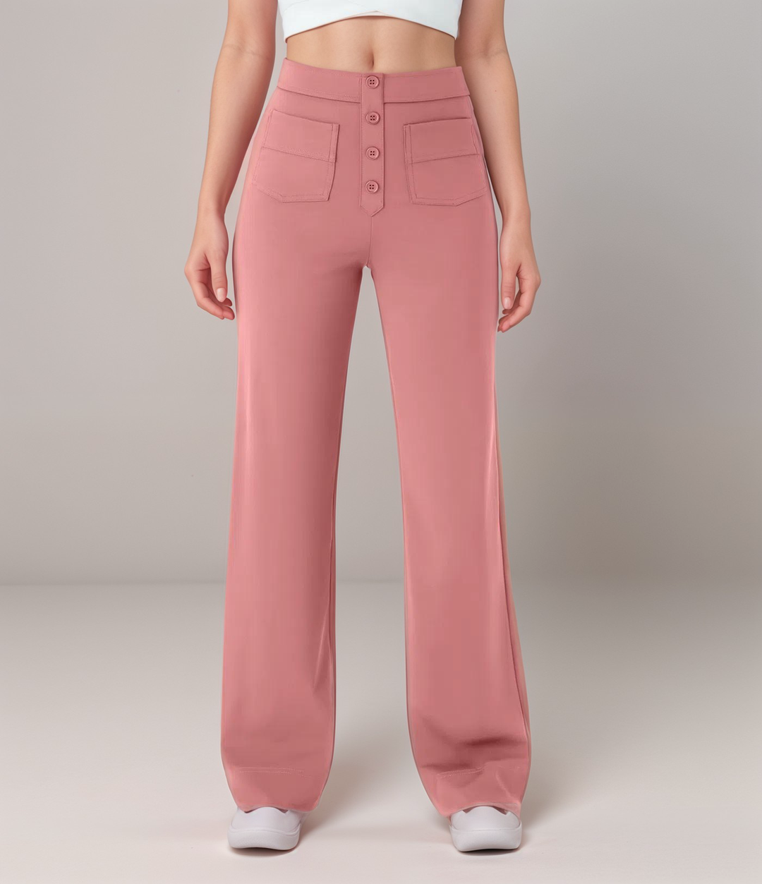 Elsa | High Waist Elastic Trousers