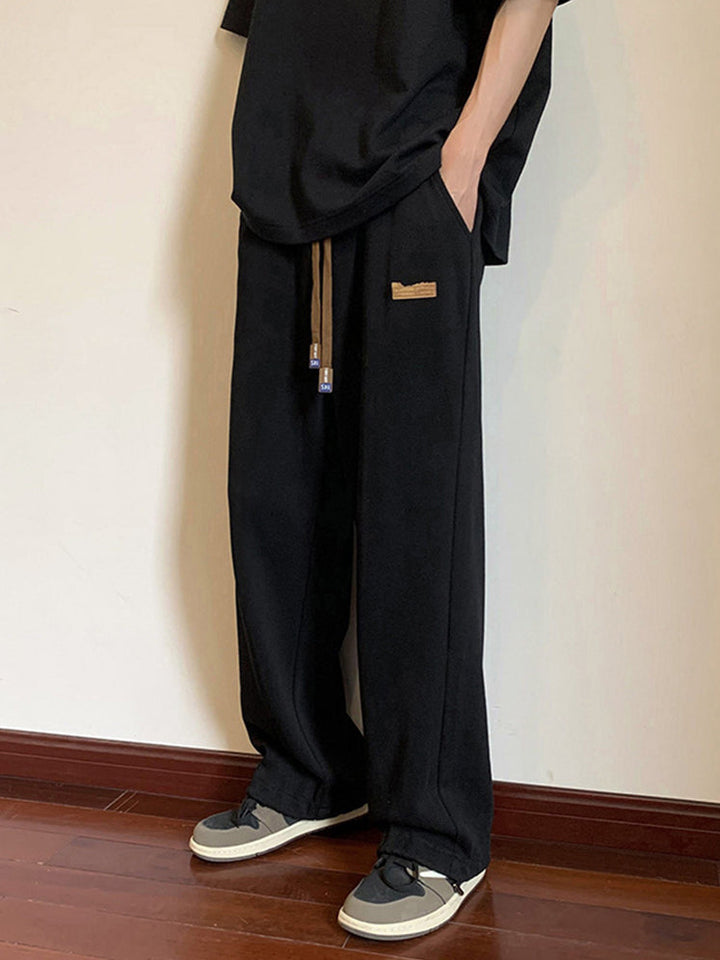 Casual straight leg trousers