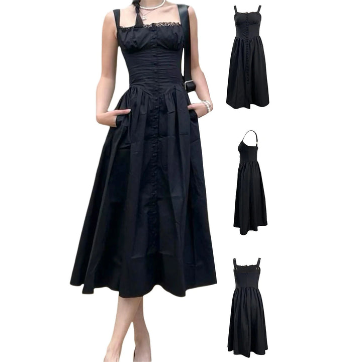 BLACK MIDI SUNDRESS