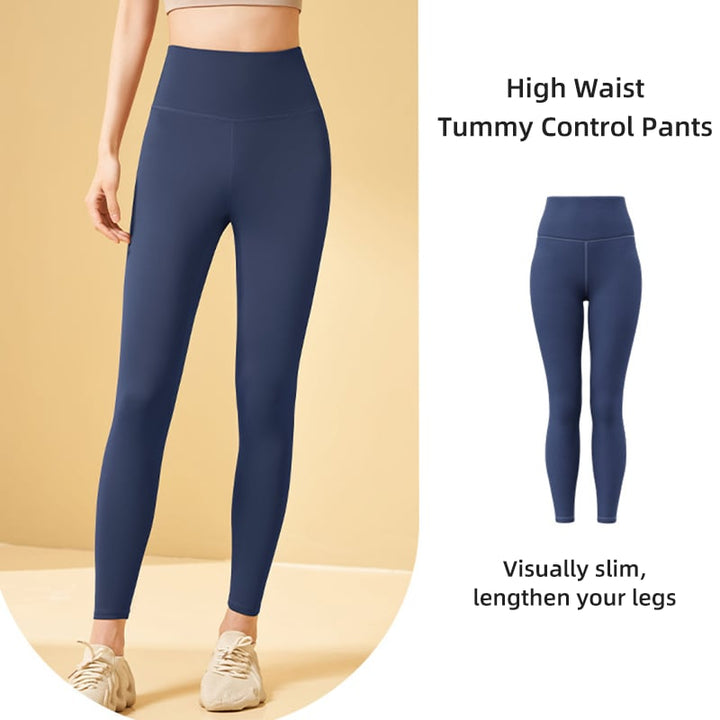High-waisted shaping training leggings with tummy control effect