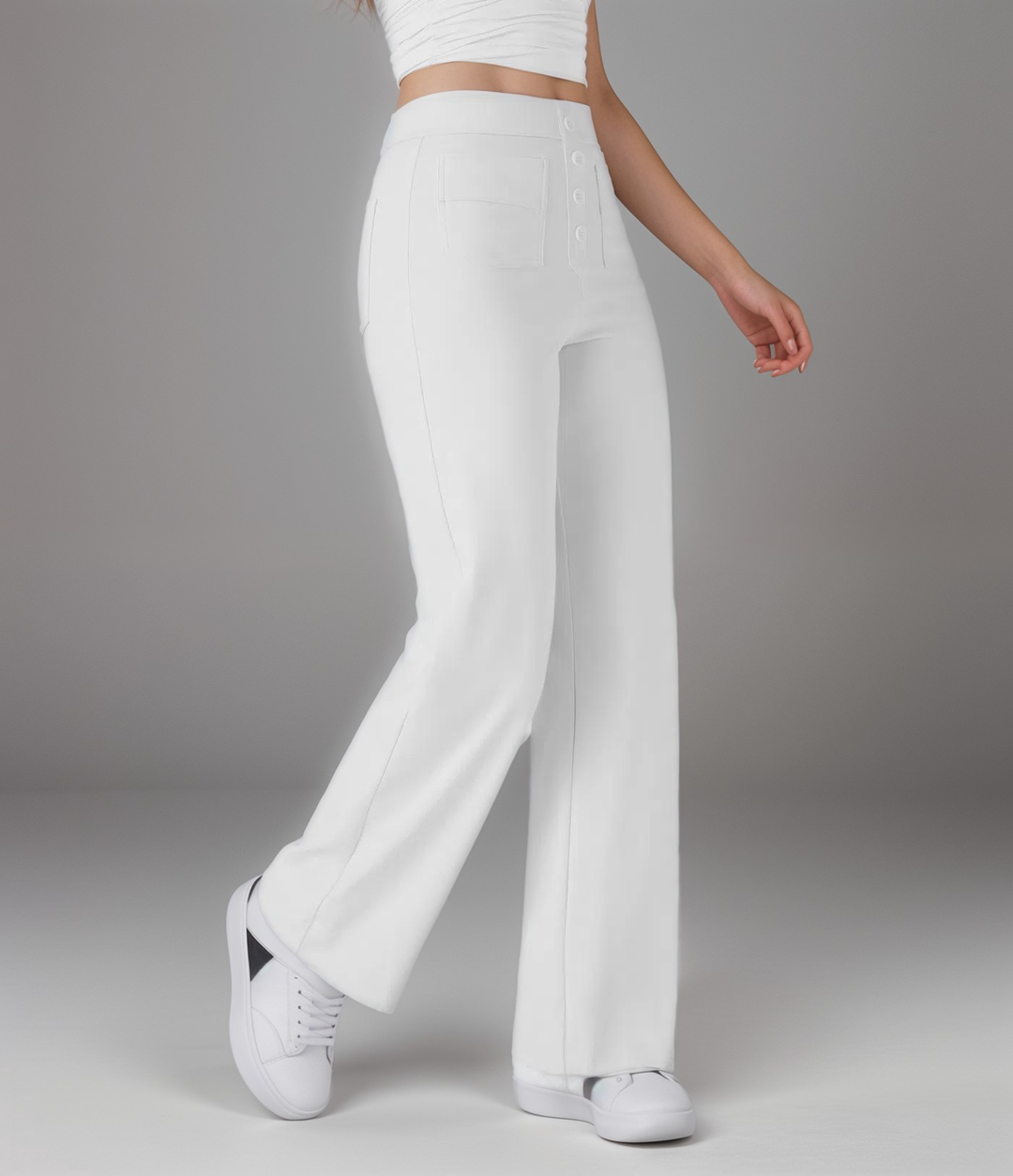 Elsa | High Waist Elastic Trousers