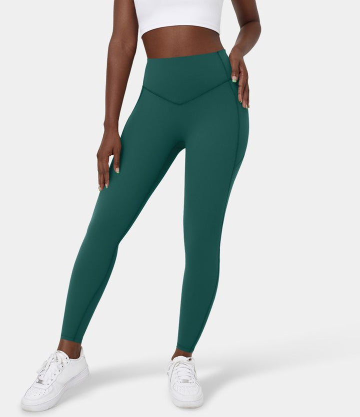 UltraSculpt™ - High Waisted Leggings - Tummy Control and Side Pockets for Workout