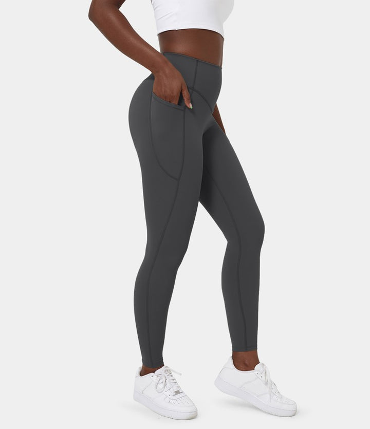 UltraSculpt™ - High Waisted Leggings - Tummy Control and Side Pockets for Workout