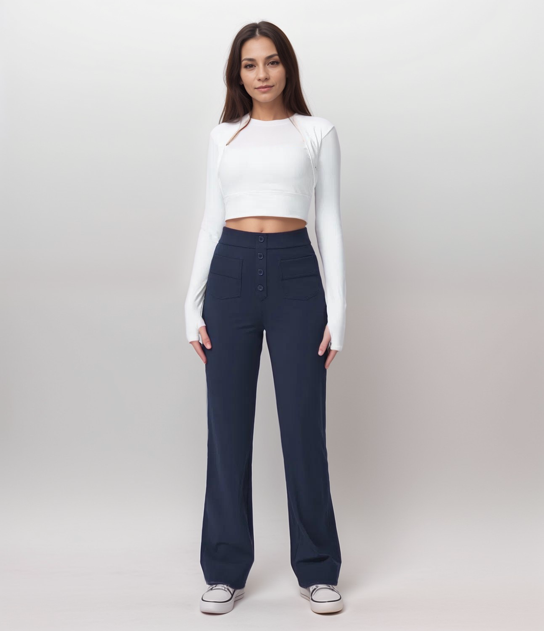 Elsa | High Waist Elastic Trousers
