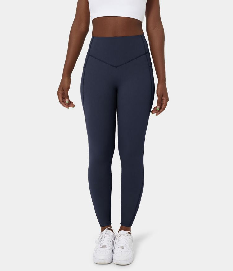 UltraSculpt™ - High Waisted Leggings - Tummy Control and Side Pockets for Workout