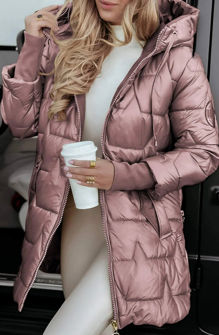 Women's Hooded Long-sleeved Casual Fashion Cotton Coat