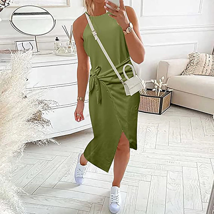 Casual Sleeveless Midi Dresses
