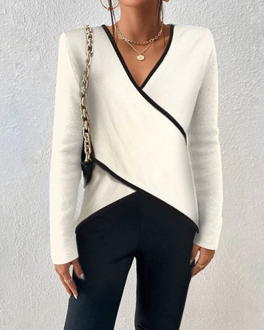 Victoria™ - Elegant V-Neck Sweater
