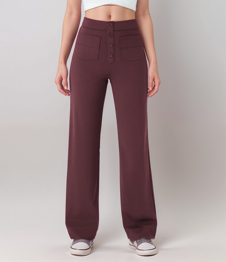 Elsa | High Waist Elastic Trousers