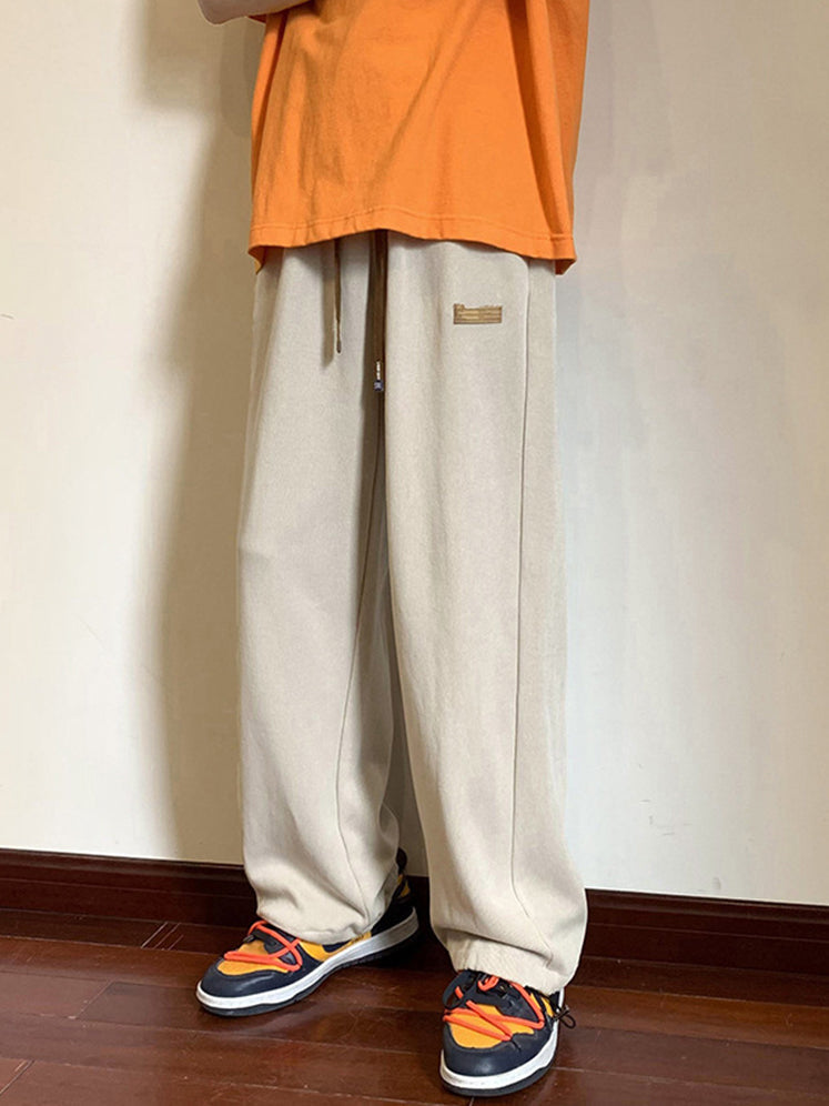 Casual straight leg trousers
