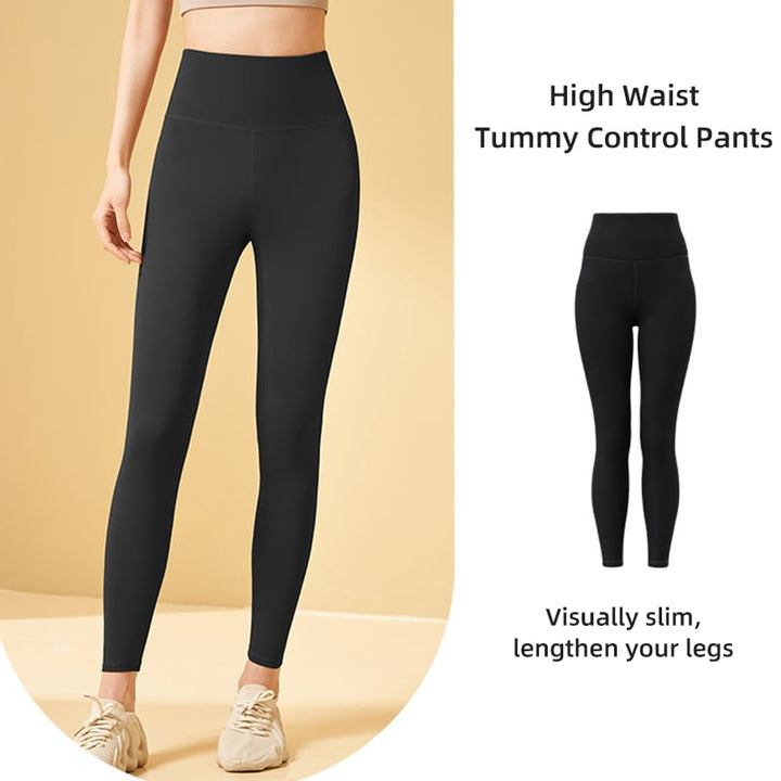 High-waisted shaping training leggings with tummy control effect