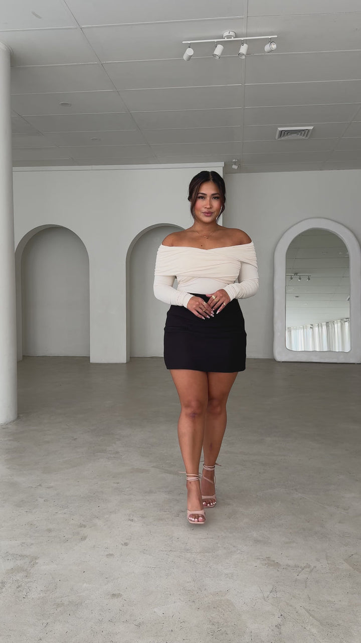 Rayz Off Shoulder Top - White