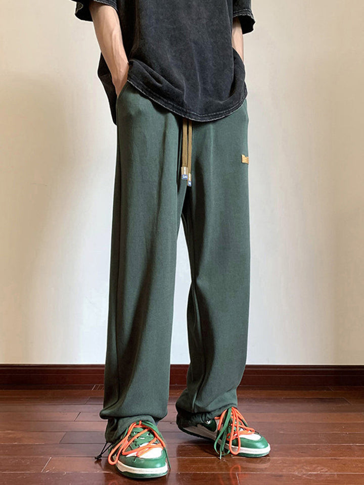 Casual straight leg trousers