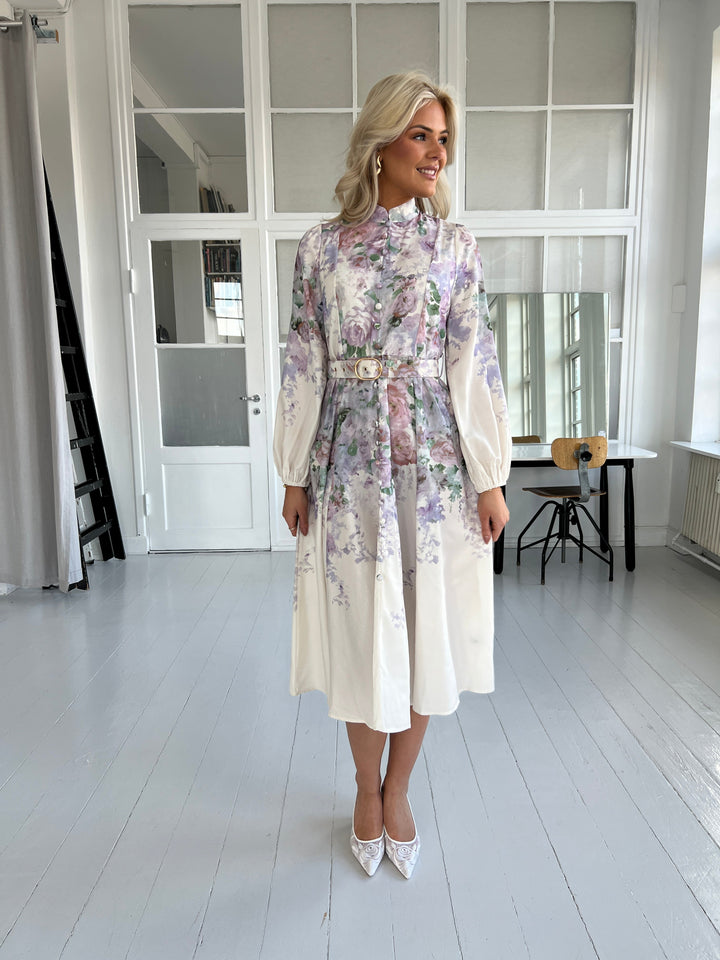 Flam purple blossom dress