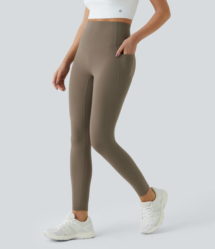 UltraSculpt™ - High Waisted Leggings - Tummy Control and Side Pockets for Workout