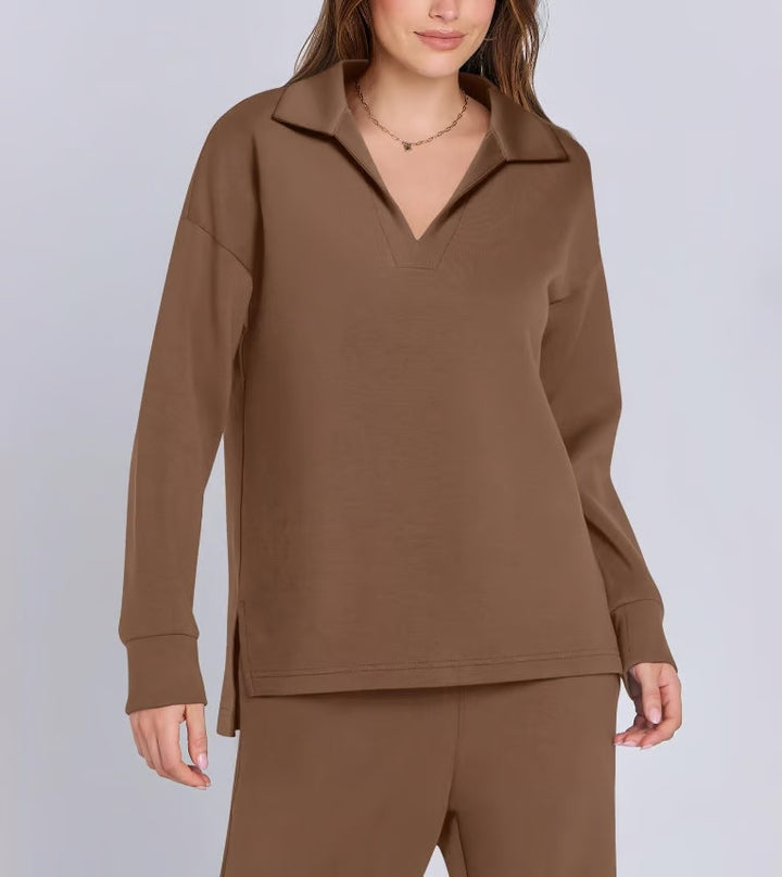 Cozy Chic™ : Women's 2-Piece Long-Sleeve Sweat Sets